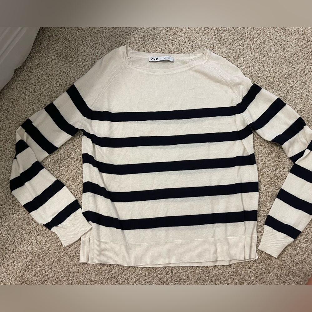 Zara Cream Knit Top